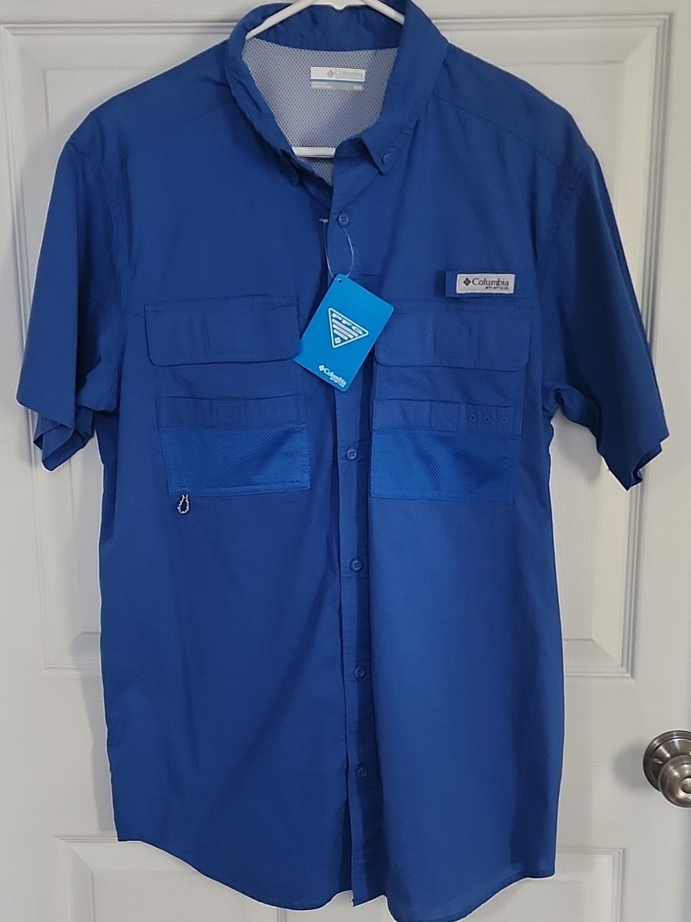 Columbia Men’s Short Sleeve Performance Shirt in Royal Blue